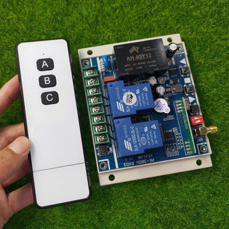 工控 380V-220V电机正反转马达水泵道闸车库开关+100U0-3X3键遥控