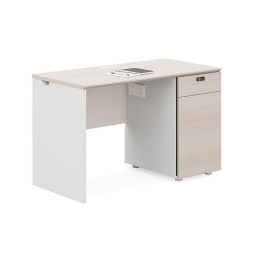 KuiShue巨树 单人位职员桌抽屉柜台式电脑桌矮柜办V公桌员工位卡