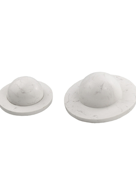 简约欧式轻奢几何i大理石球装饰品样板房样品屋展示中心书房办公