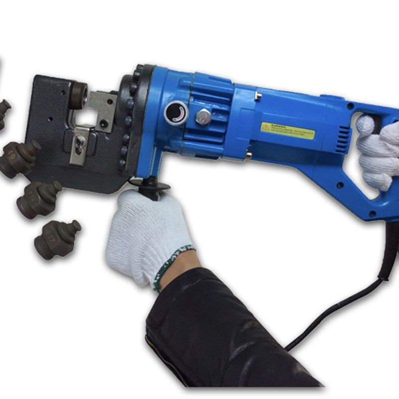 。电动冲孔机MHP-20 sMHP-25手提角钢槽钢扁铁快速横担冲孔打孔器