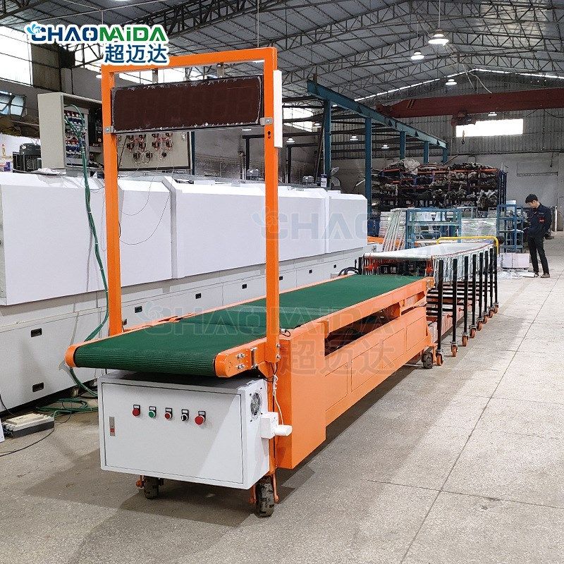 小家电行业d装车线装卸车输送机 集装箱货柜装卸线