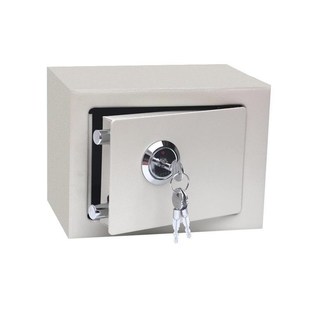 带锁的小箱子铁盒收n纳盒防盗贵重物品保险柜家用钥匙锁保险箱防