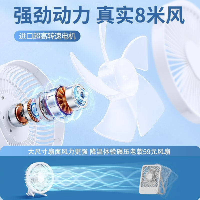 酷盟小风扇usb桌面迷你电风扇小型大风力静O音摇头挂壁办公室学生,生活电器,户外风扇/移动风扇,淘宝优惠券,粉丝福利购,淘宝优惠卷