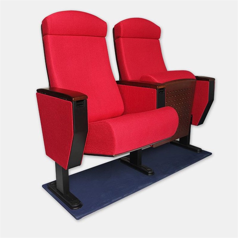 布艺礼堂椅子可折k叠带写字板学校阶梯教室会议室音乐厅连排礼堂