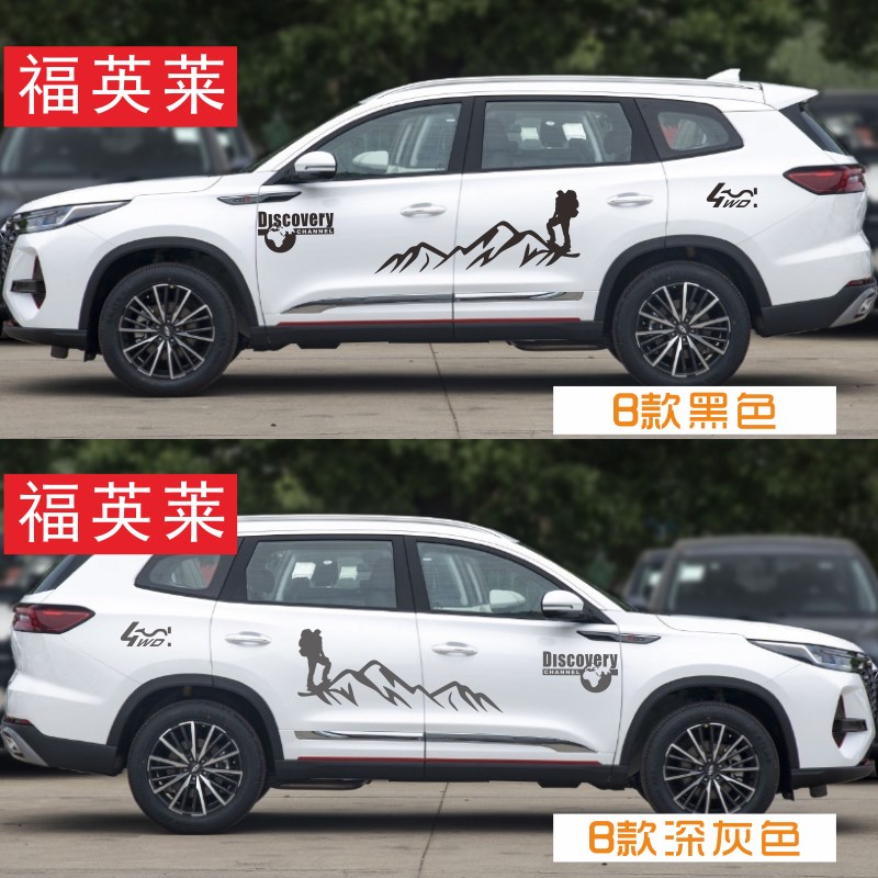 适用于奇瑞瑞虎8pro车贴拉花腰线D贴纸改装装饰车身贴plus贴画
