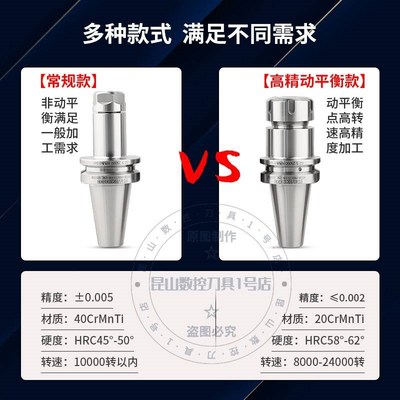 新款BT40ER数控刀柄ER16/20/25/32/40刀O柄加工中心高精度动平衡