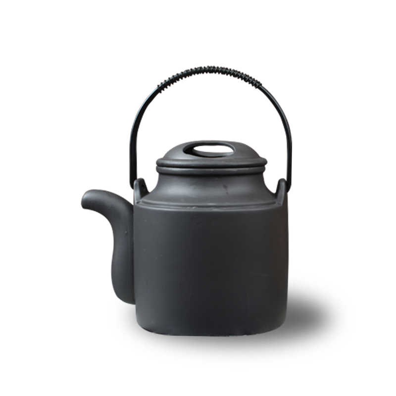 大容量餐c厅酒店茶楼功夫汤养生餐具洋桶提梁大号紫砂壶陶瓷茶壶