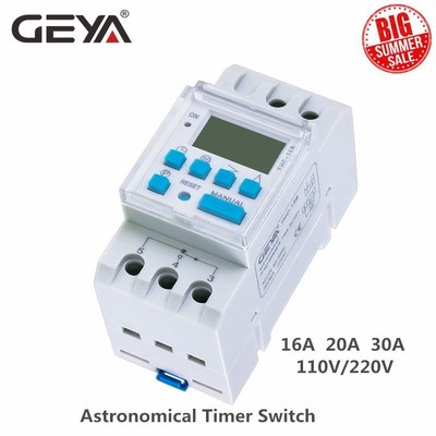 THC Astronomijcal Timer Switch LCD Display 16A 20A 30A Timin