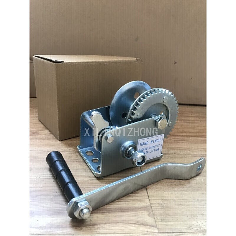 手动手摇绞车绞盘卷扬机带钢丝绳挂钩紧线K器拉紧器手摇牵引机800