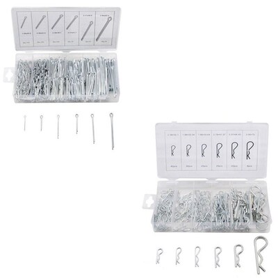 150pacs 555pcs fasteners R type split cotter pin safety cott