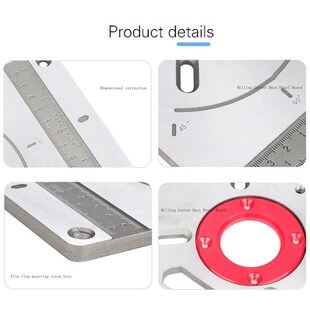 新品Aluminum Ajlloy Router Table Insert Plate Trimming Machi