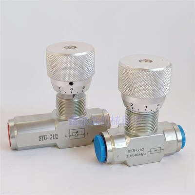 STB-G1/2 STU-G1/2 STB-NTP1/2 液压阀 O双向节流阀 节流阀 调速