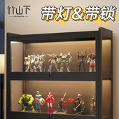 陈列柜摆件架带锁带灯防尘亚克力透明商用玩具盲盒手办.收藏展示
