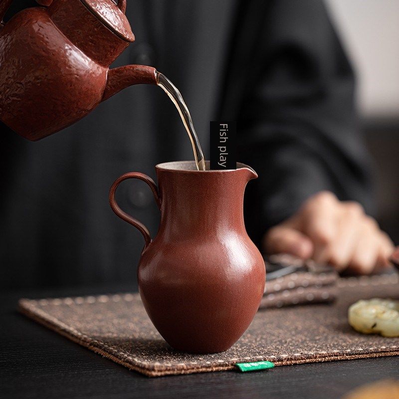 鱼玩红枣粉陶f瓷公平杯家用覆古功夫茶杯男杯茶隔板甚至茶杯茶海,餐饮具,公道杯,淘宝优惠券,粉丝福利购,淘宝优惠卷