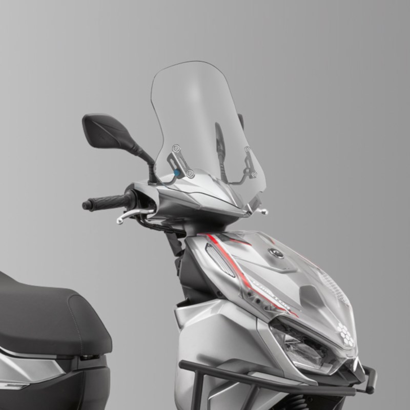 适用于钱江鸿150RS风挡改装B鸿150RS前挡风加高风挡挡雨板