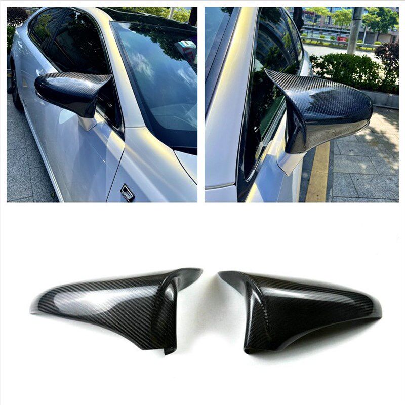 适用於13-17凌志IS/GS/ES/RC/RCFG/GSF/CT/LS牛角碳纤後照镜罩