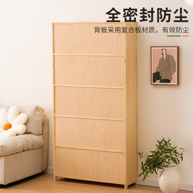 沙发后置物架实木书架q家用落地置物架简易儿童多层收纳置物柜客