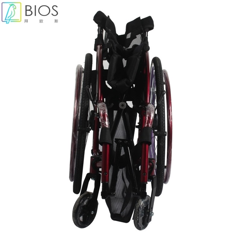 铝合金休闲运动轮椅轻便折叠残疾人时尚迷P你手动轮椅代步推车