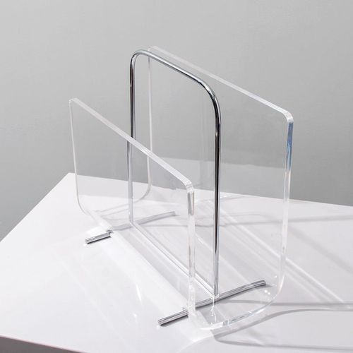 现代简约亚克力手提杂志架落地客厅书房电视柜报R刊书架家居装饰