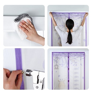 1Pcs Window Screen Door Mosquito Curtain HousehSold Partitio