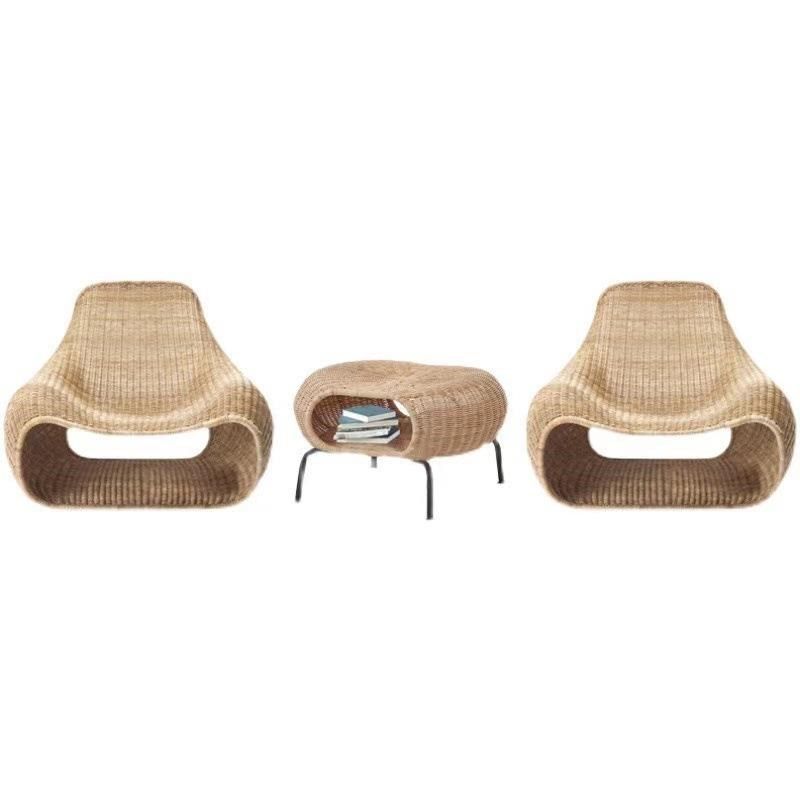 户外庭院b阳台藤椅设计师款露台花园民宿酒店客厅露天休息区藤椅,商业/办公家具,商用藤编家具,淘宝优惠券,粉丝福利购,淘宝优惠卷