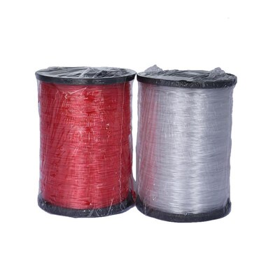 捷诺立(JNL)N22n013 红白色透明鱼丝线多色施工线玻璃鱼丝线编织