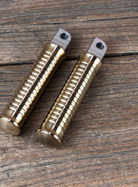 柴特娜迦250NAJA 黄铜脚踏 脚蹬条纹 简易N 黄铜抛光脚踏板杆专用