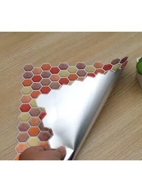 1PC 3D Wall er Smelf Adhesive Mosaic Tile Wall decal DIY Bat