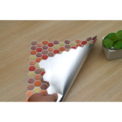 1PC 3D Wall er Smelf Adhesive Mosaic Tile Wall decal DIY Bat