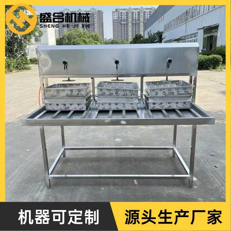 三联磨浆分离式豆腐机器高收益豆腐机款气压成型豆干机械