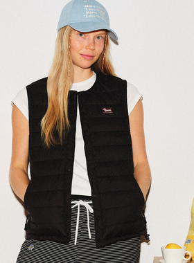 demi et demi×ROSYDOEDIAN赵露思联名强防水黑95%白鹅绒羽绒马甲