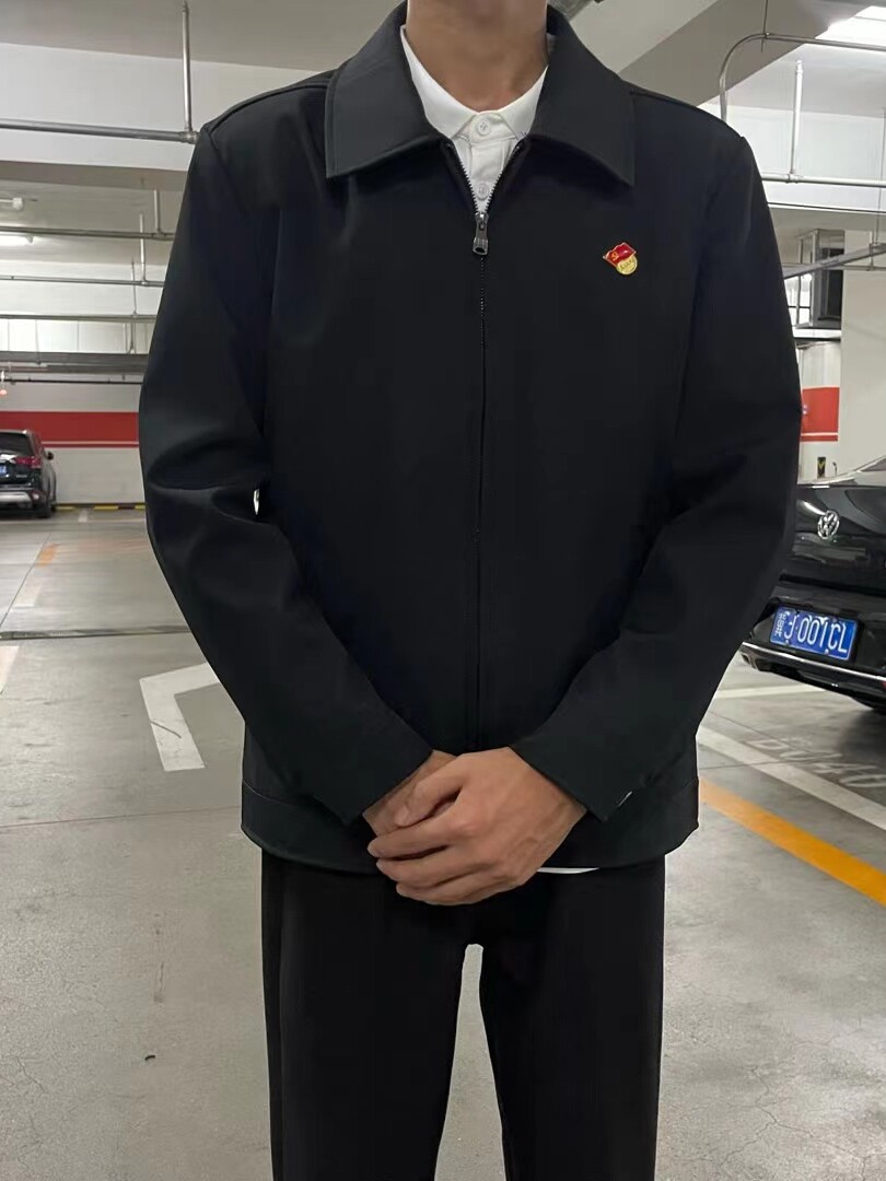 春秋季网红同款行政夹克男痞帅百搭潮流修身翻领西装商务外套男款