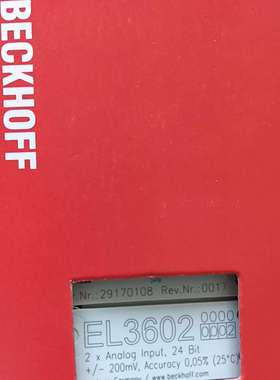 BECHHOFF倍福模块EL3602-0002 -议价