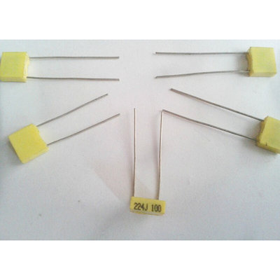 校正电容 100V224J 0.22UF 较正电容（黄色）224J100