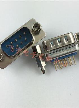DB9针座 DP-9P母头/公头 焊板 带鱼叉固定螺丝直针 50元/一盒50只