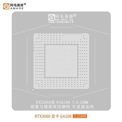 RTX3060 GN20-E5-A1 GN20-E3/E5A1 GN20-E7-A1植球植锡钢网