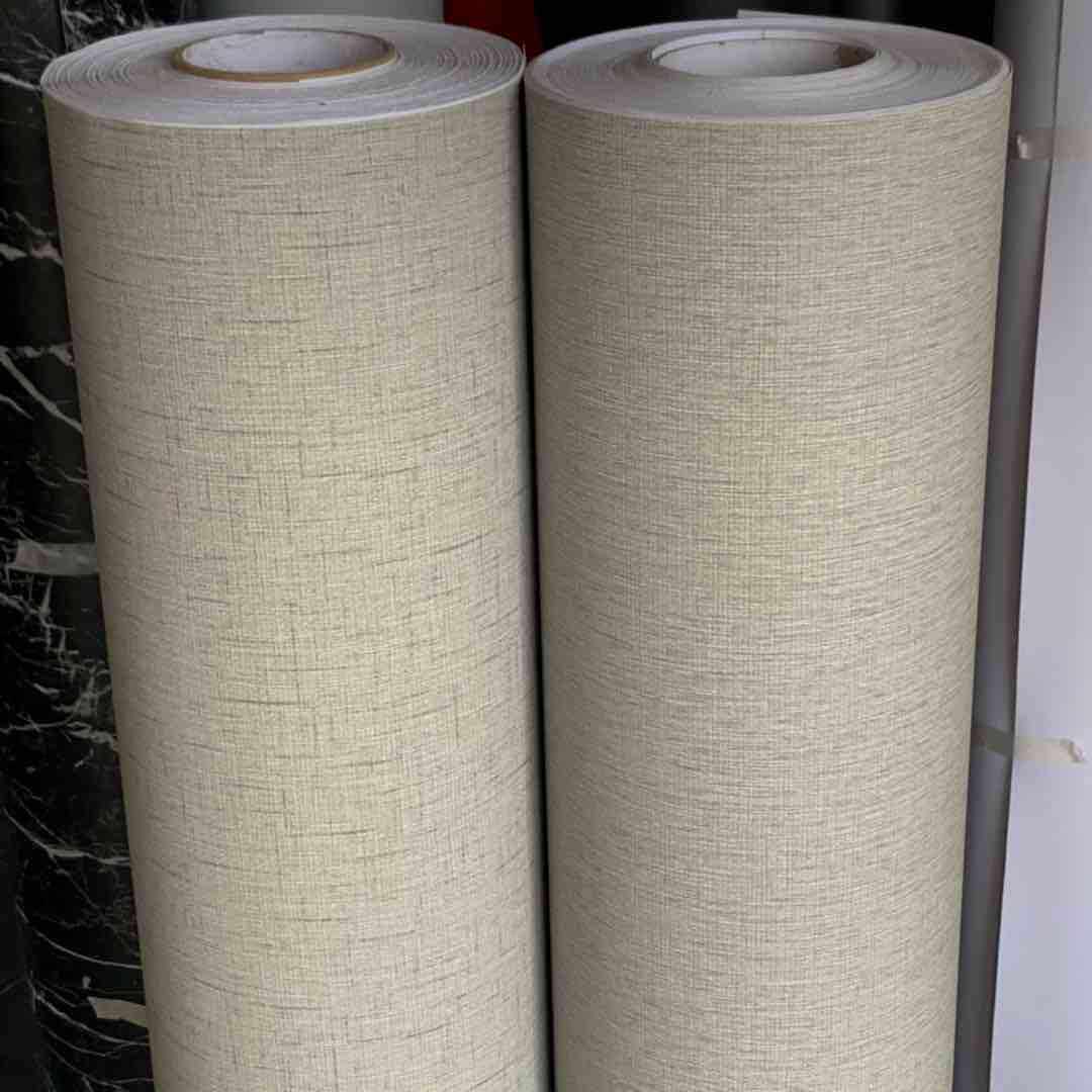 特厚导气槽布背胶纹自粘墙纸壁纸酒店客房翻新装饰贴膜波音软片