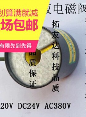 24v原装 全铜220线圈8Q10F0 CS0 水阀ac法兰v孔内 C16ZD线Z电磁阀
