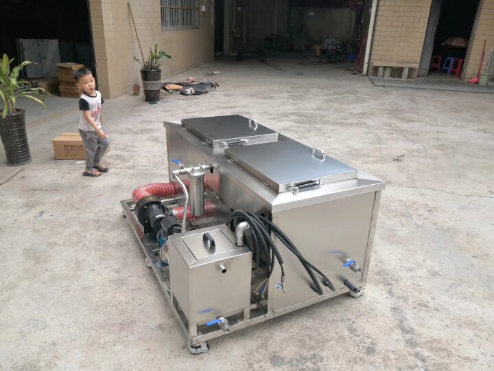 双槽工业超声波清洗机清洗+烘干