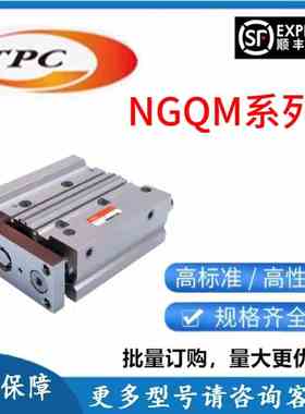 替TPC带导杆三轴NGQL气缸NGQM12 16 20 25 32 40 50 63 80 100-WH
