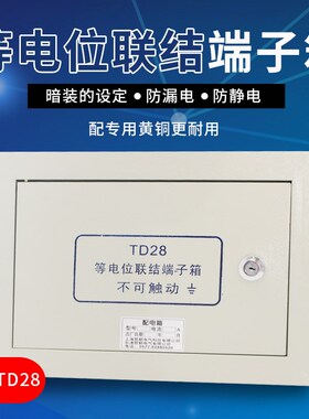 大型等电位TD28联结端子箱 接地盒 300*200*120 铜明装暗装