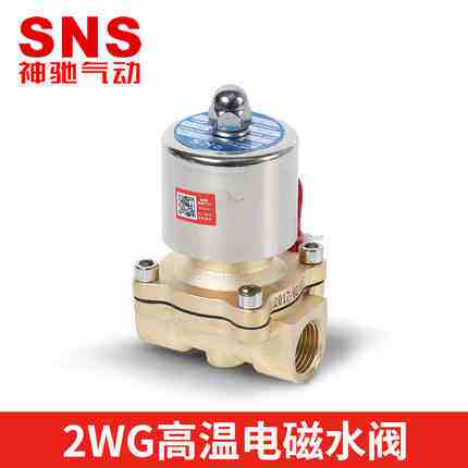 SNS神驰气动高温全铜电磁阀2WG025-06 08 040-10 160-15 200-20