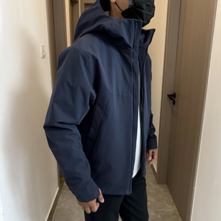 90大朵绒！商V系列轻量化薄款羽绒服 轻盈修身防风防水连帽羽绒服