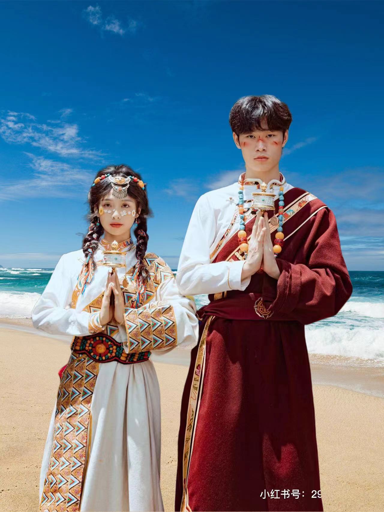 藏袍双面麻高端面料2025