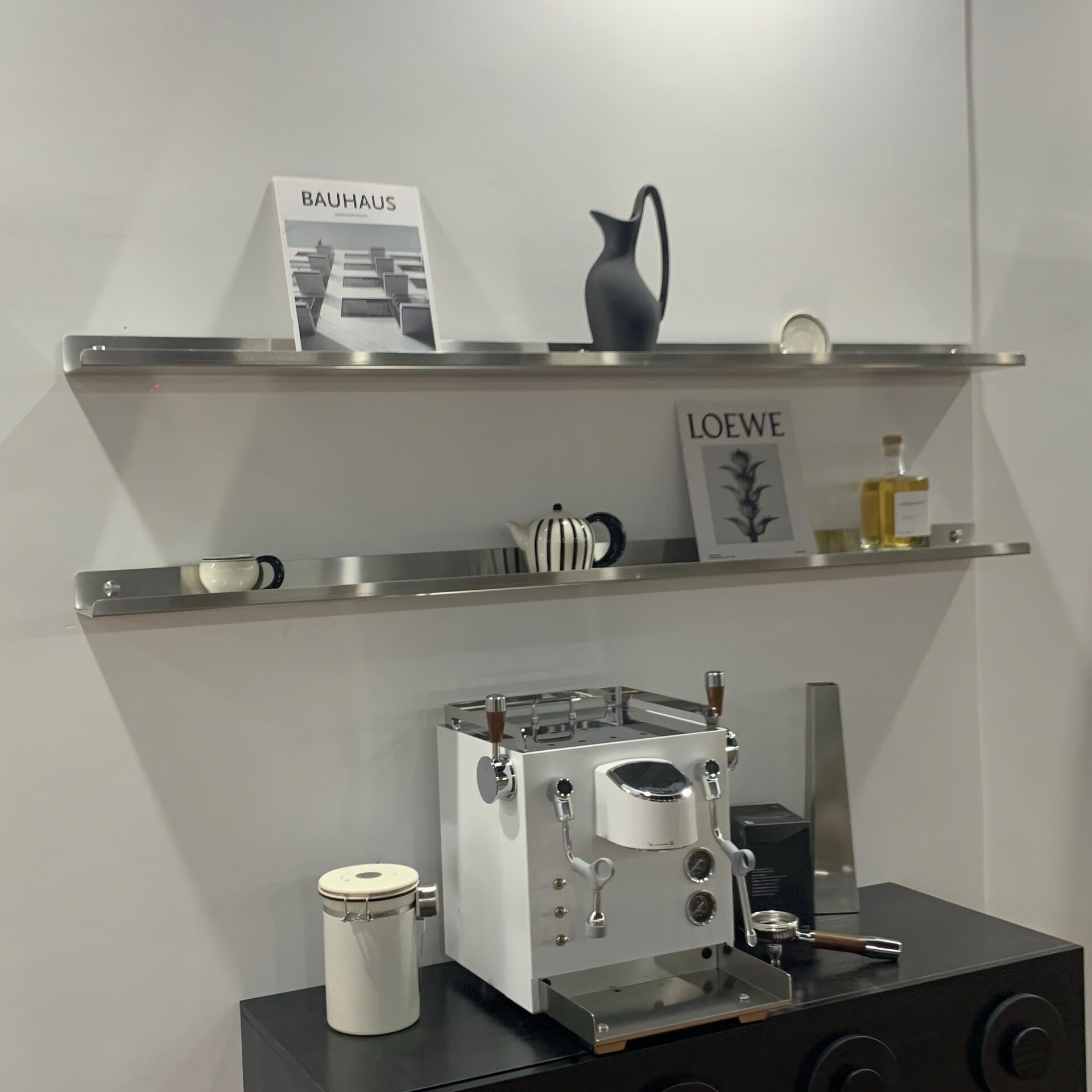 中古L型不锈钢置物架客厅上墙吊柜壁柜家用书房多功能展示架子J&