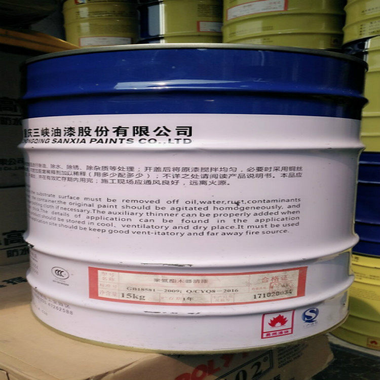 重庆三峡牌油漆聚氨酯木器清漆15㎏家具漆木器漆钢结构漆金属漆批