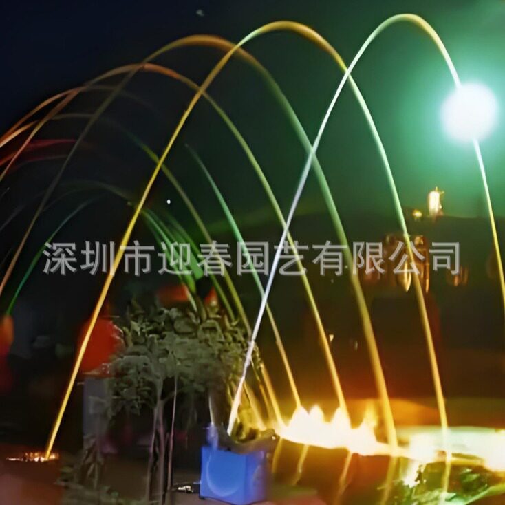 源头厂家跳跳泉波光喷泉感应喷头波光泉跳泉光亮泉音乐喷泉全套