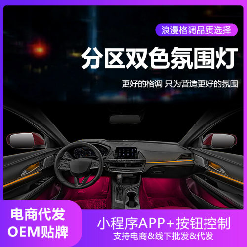 汽车氛围灯适用于凯迪拉克CT5/CT4/ATS/XT4/XT5/XT6气氛灯直销