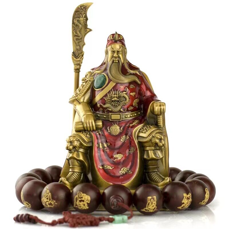 汽车摆件关公车内中控台装饰品关羽关云长车上用品抖音网红爆款