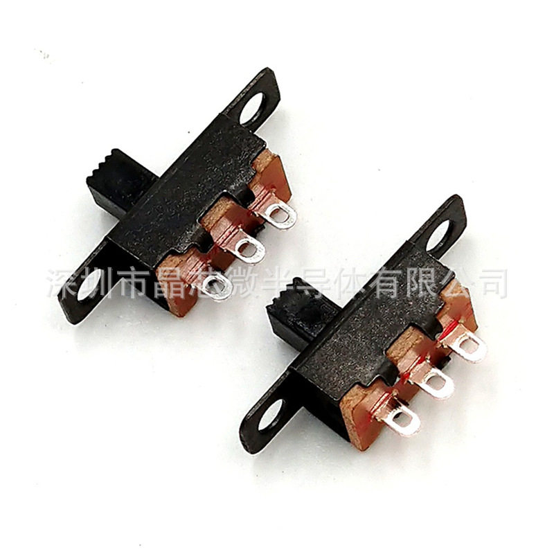 SS12F15 手柄2/3/4/5/6/7MM SS-12F15 三脚拨动开关 1排2档3脚